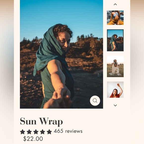 Cottonflower Clothing yoga Sun Wrap - SET OF 4 - Picture 11 of 13